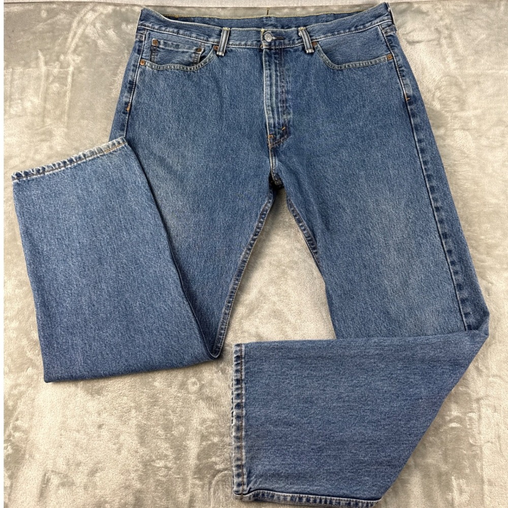 Levis Jeans Mens 38x30 505 Regular Fit Blue Straight Leg EUC